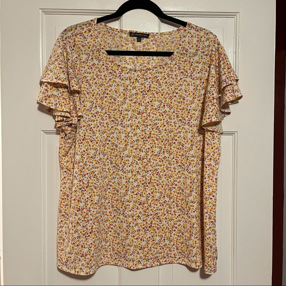 Floral Ruffle Blouse